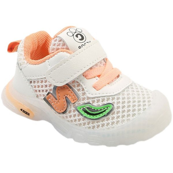 Ikdienas bērnu elpojošas kedas ar velcro aizdari meitenēm