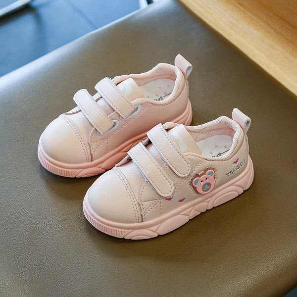 Tenisice za djevojčice od eko kože sa svjetlećim medvjedom