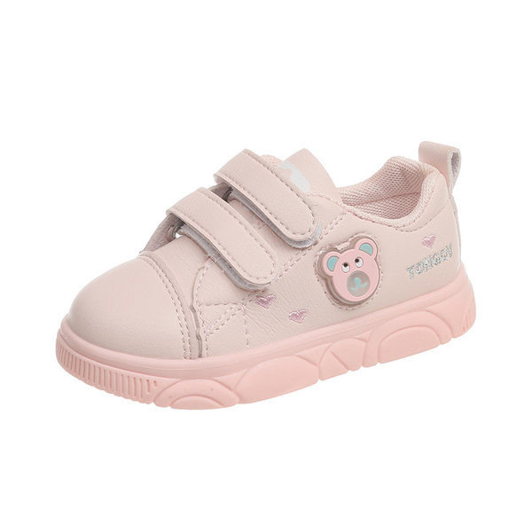 Tenisice za djevojčice od eko kože sa svjetlećim medvjedom