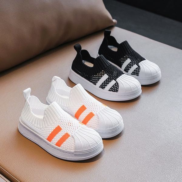 Ikdienas bērnu kedas ar sietu un plakanu zoli