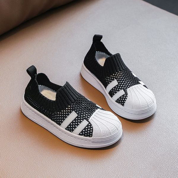 Ikdienas bērnu kedas ar sietu un plakanu zoli