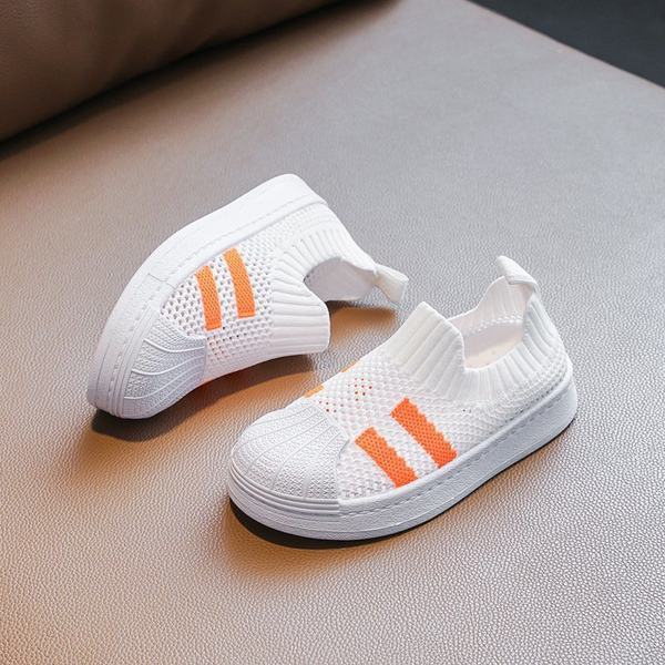 Ikdienas bērnu kedas ar sietu un plakanu zoli