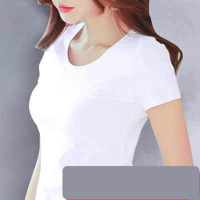 Ženska pamučna majica jednobojni model