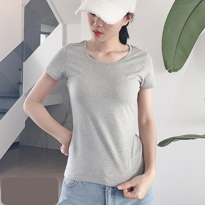 Ženska pamučna majica jednobojni model