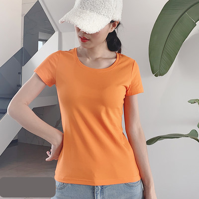 Ženska pamučna majica jednobojni model