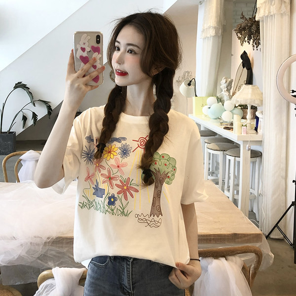 Ljetna majica s vezom u boji