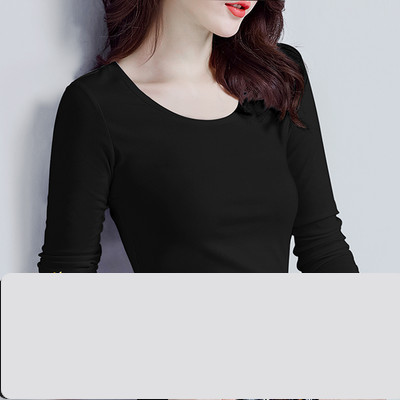 Proljetna bluza s dugim rukavima i kragnom u obliku slova O