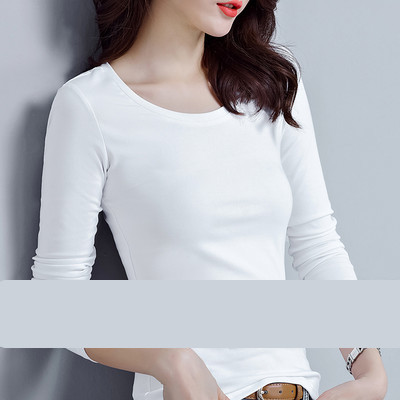 Proljetna bluza s dugim rukavima i kragnom u obliku slova O