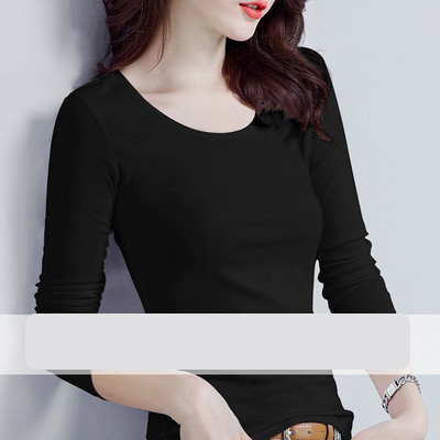 Proljetna bluza s dugim rukavima i kragnom u obliku slova O