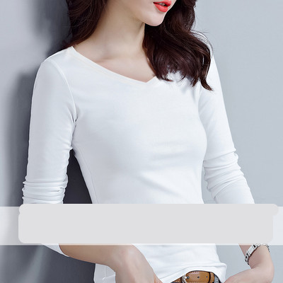 Proljetna bluza s dugim rukavima i kragnom u obliku slova O