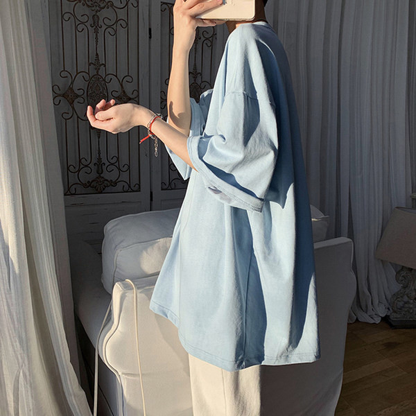 Ženski casual široki model majice s 3/4 rukavima