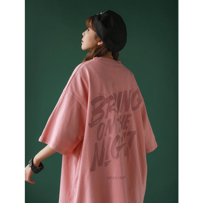 Ženska casual majica s natpisima i ovalnim izrezom