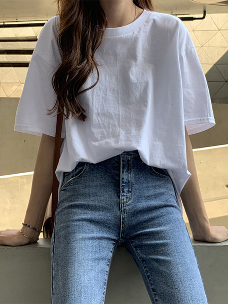 Ženska obična majica s okruglim izrezom