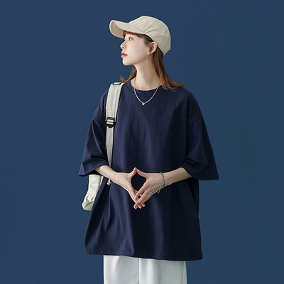 Απλή γυναικεία μπλούζα με οβάλ λαιμόκοψη - πολλά χρώματα