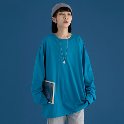 Απλή γυναικεία μπλούζα με οβάλ λαιμόκοψη - πολλά χρώματα