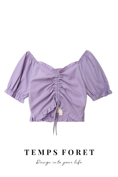 Sieviešu crop tops ar saitēm un spožām piedurknēm