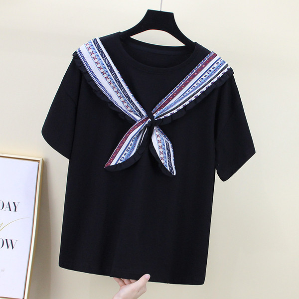 Ženska bluza kratkih rukava i široki model trake