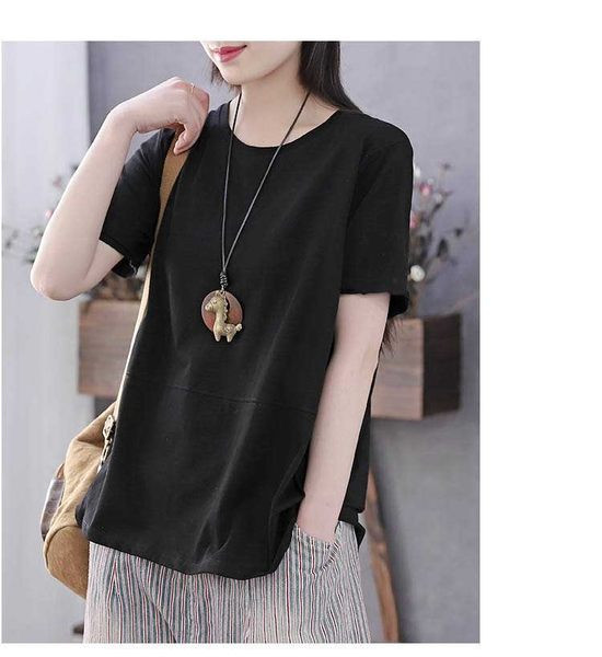 Naiste vabaaja lühikeste varrukatega pluus - tasuta mudel