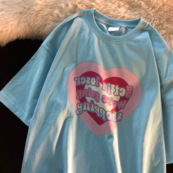 Moderna ženska majica kratkih rukava sa aplikacijom i natpisom u tri boje