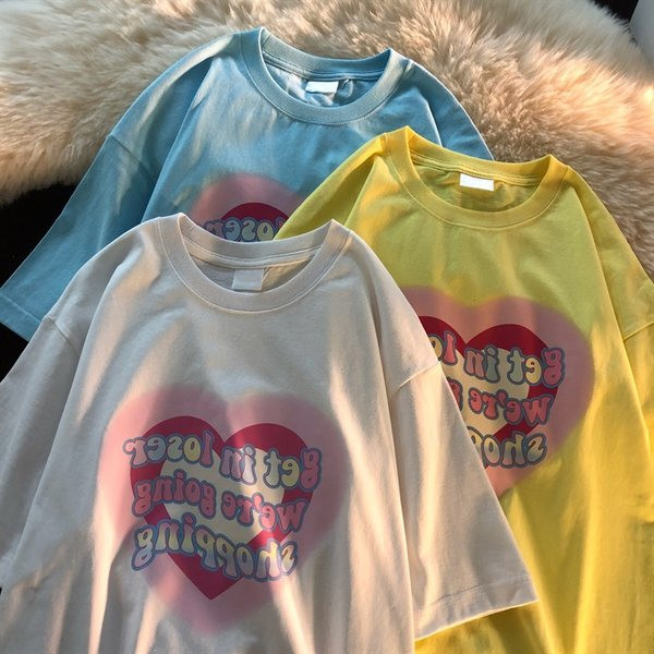 Moderna ženska majica kratkih rukava sa aplikacijom i natpisom u tri boje