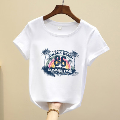 Καθημερινό μπλουζάκι με απλικέ χρώμα