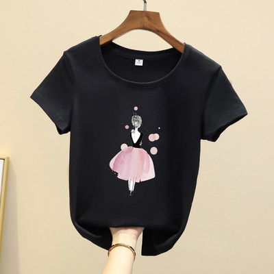 Καθημερινό μπλουζάκι με απλικέ χρώμα