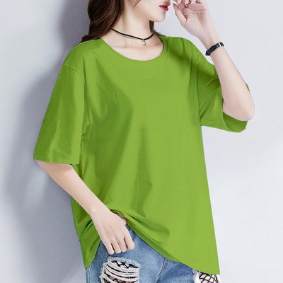 Casual γυναικείο μπλουζάκι με στρογγυλή λαιμόκοψη σε διάφορα χρώματα