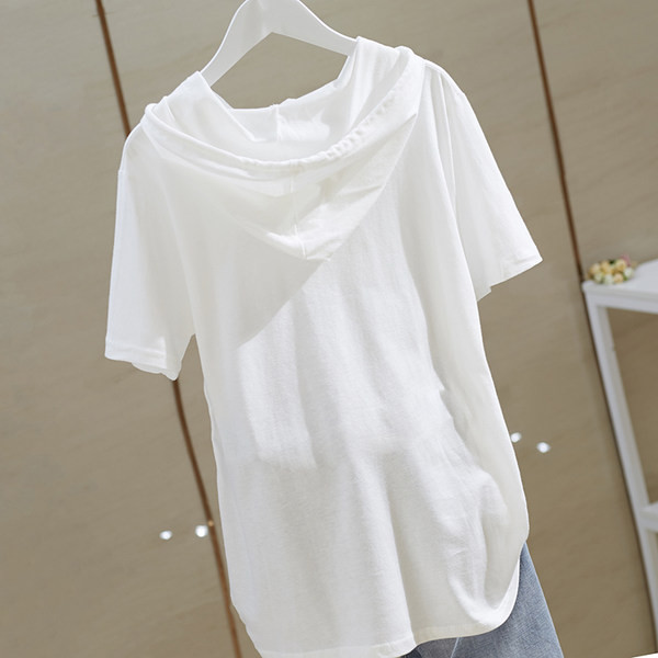 Ženska casual majica kratkih rukava s aplikacijama i vezama