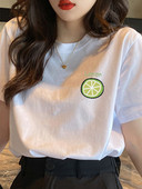 Pamučna jednobojna majica kratkih rukava - razne aplikacije