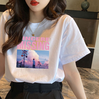 Pamučna jednobojna majica kratkih rukava - razne aplikacije