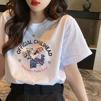 Pamučna jednobojna majica kratkih rukava - razne aplikacije