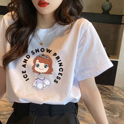 Pamučna jednobojna majica kratkih rukava - razne aplikacije