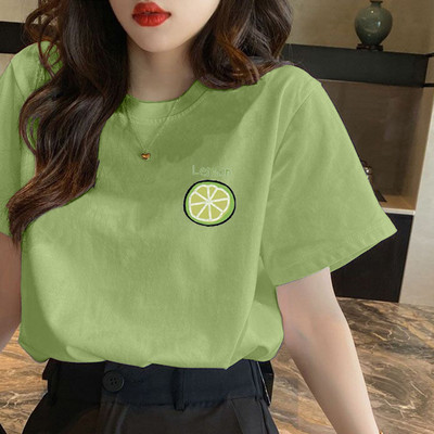 Pamučna jednobojna majica kratkih rukava - razne aplikacije