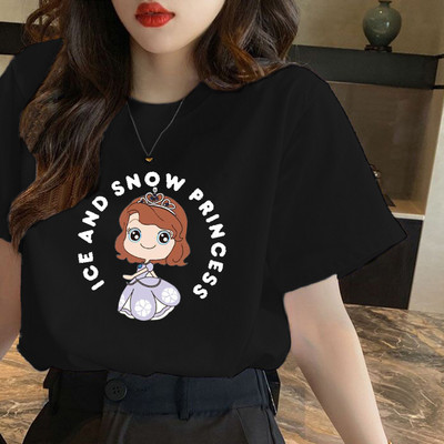 Pamučna jednobojna majica kratkih rukava - razne aplikacije