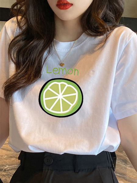 Pamučna jednobojna majica kratkih rukava - razne aplikacije