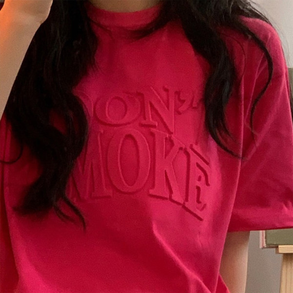 Γυναικείο casual μπλουζάκι με επιγραφή σε τρία χρώματα