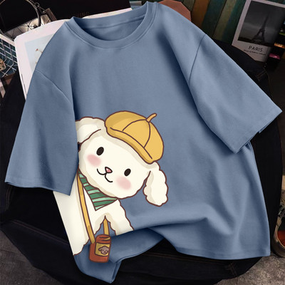 Γυναικείο casual μπλουζάκι με απλικέ - διάφορα χρώματα