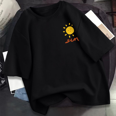 Γυναικείο casual μπλουζάκι με απλικέ - διάφορα χρώματα