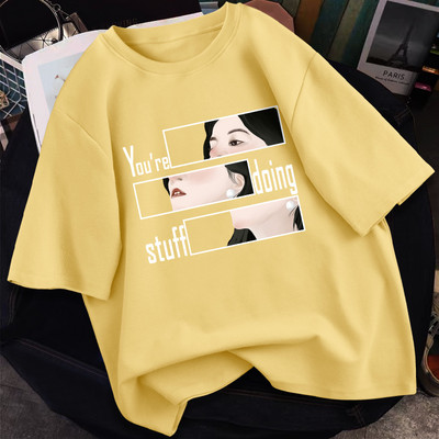 Γυναικείο casual μπλουζάκι με απλικέ - διάφορα χρώματα