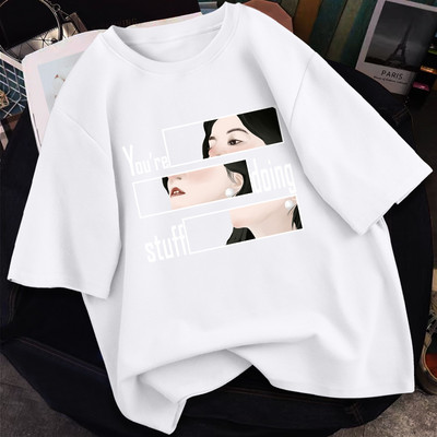 Γυναικείο casual μπλουζάκι με απλικέ - διάφορα χρώματα