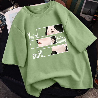 Γυναικείο casual μπλουζάκι με απλικέ - διάφορα χρώματα