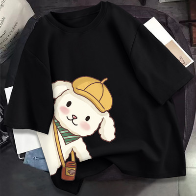 Γυναικείο casual μπλουζάκι με απλικέ - διάφορα χρώματα