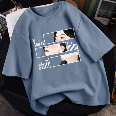 Γυναικείο casual μπλουζάκι με απλικέ - διάφορα χρώματα