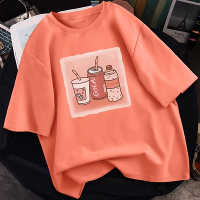 Γυναικείο casual μπλουζάκι με απλικέ - διάφορα χρώματα