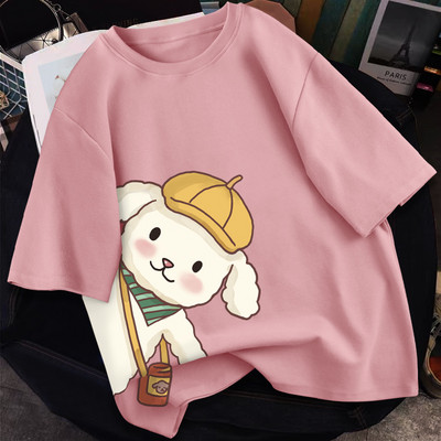 Γυναικείο casual μπλουζάκι με απλικέ - διάφορα χρώματα