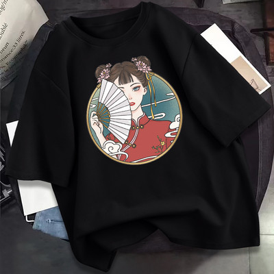 Γυναικείο casual μπλουζάκι με απλικέ - διάφορα χρώματα