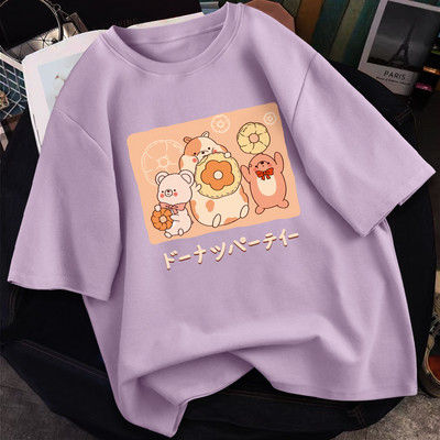 Γυναικείο casual μπλουζάκι με απλικέ - διάφορα χρώματα