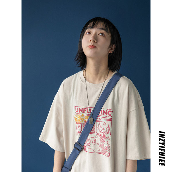 Novi model ženske majice kratkih rukava sa aplikacijom i ovalnim izrezom - četiri boje