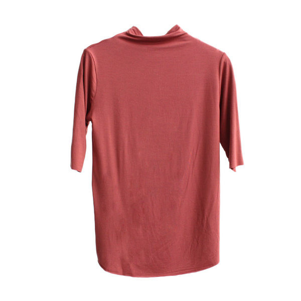 Ženska ležerna bluza s visokim ovratnikom i 3/4 rukavima