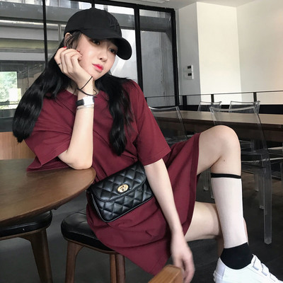 Ženska široka majica s okruglim izrezom-čisti model